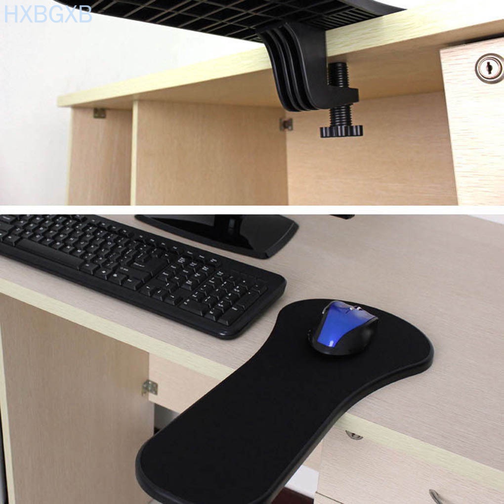 HXBG Hands Arm Support Wrist Rest Bracket Pallet Rack Home Office Computer Mouse Pad Chair Desk Attachment