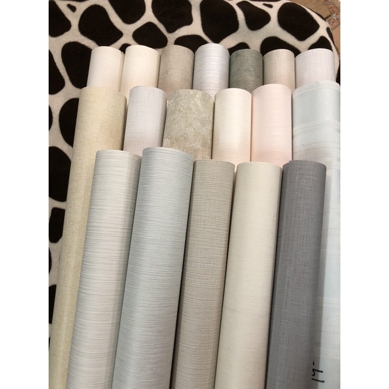 thanh lý giấy dán tường đơn sắc giá rẻ dán keo ngoài