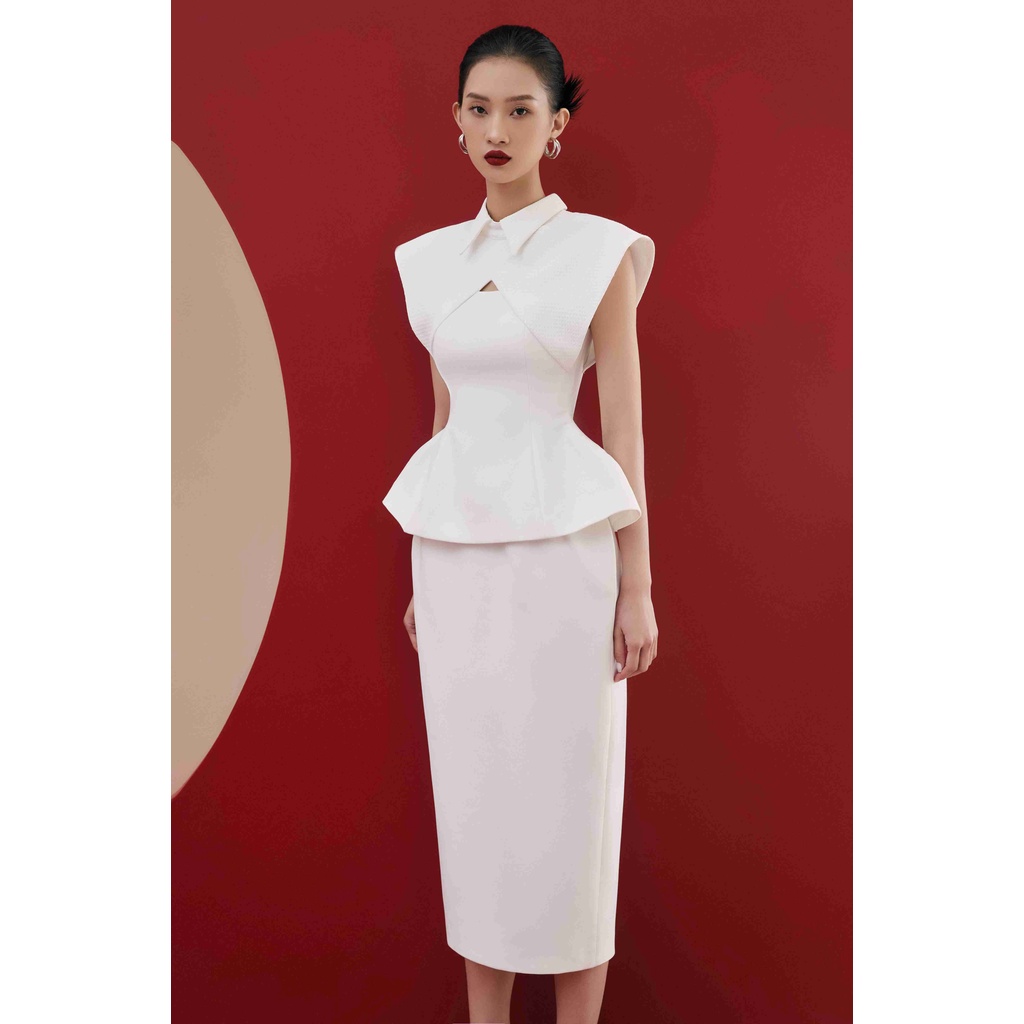 Áo VT phối gấm xốp Nancy Twill Shirt