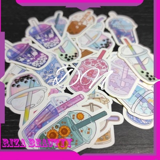 32 Miếng Sticker Dán Trang Trí Mini Hình Boba