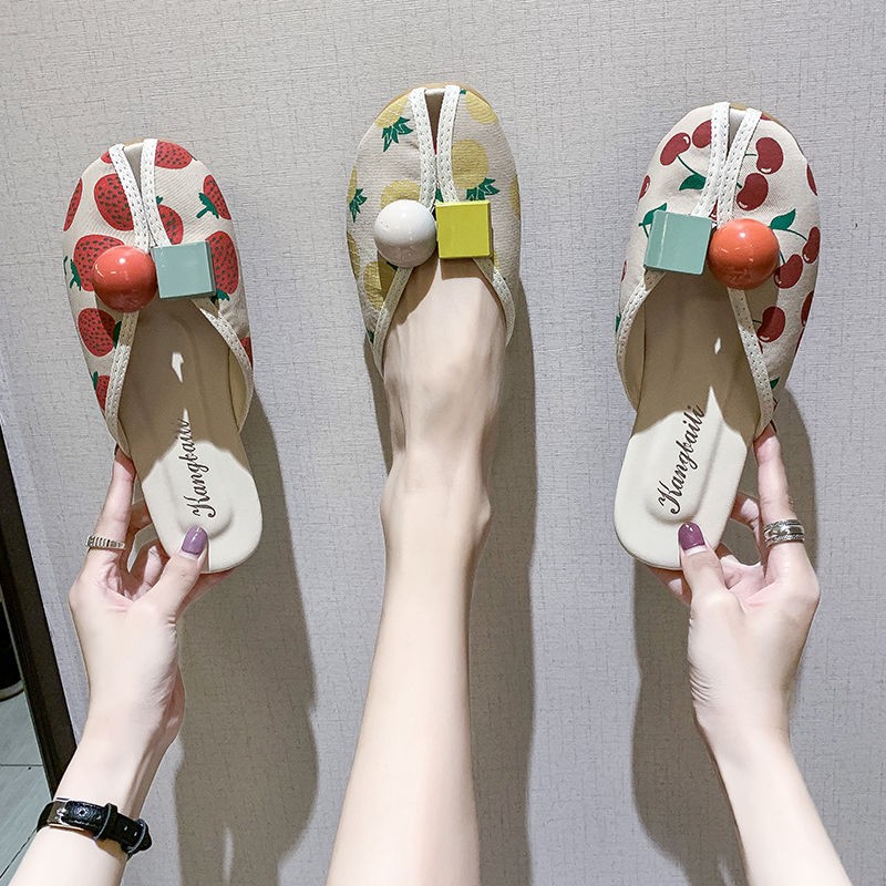 Dép sục ulzzang in hình hoa quả cute