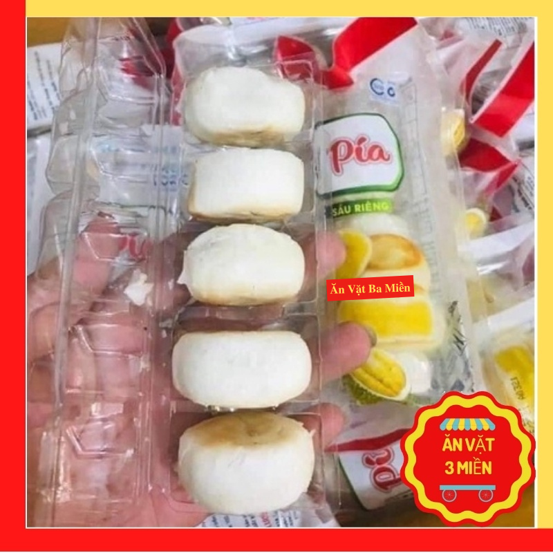 Bánh Pía Sầu Riêng gói 100gr, Bánh Pía Chay Mini hộp 5c bánh nhỏ