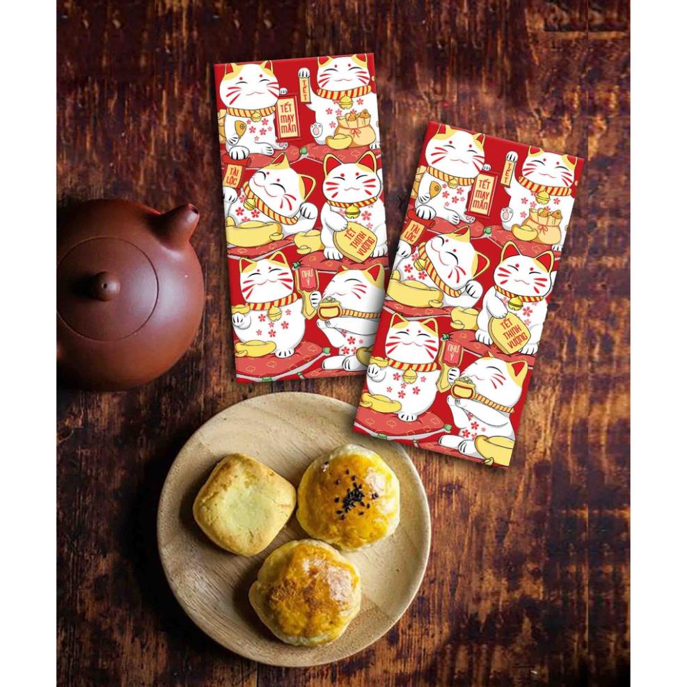 100 Bao Lì Xì Hình Mèo May Mắn