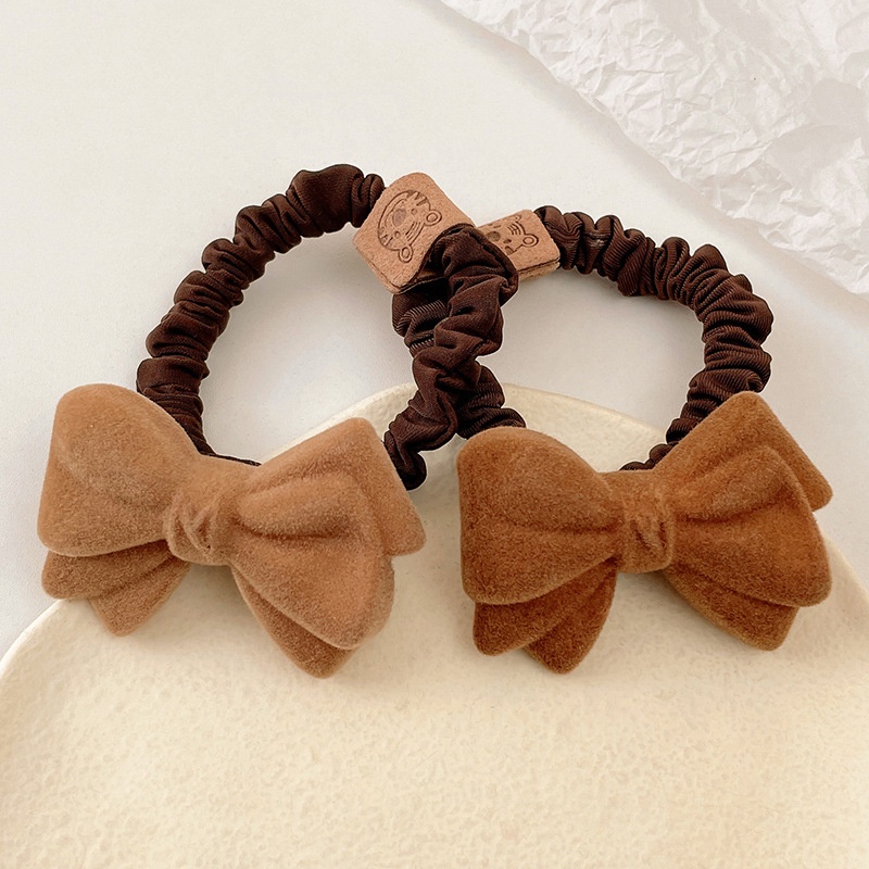 Dây buộc tóc nơ co giãn phong cách Hàn Quốc cho nữ