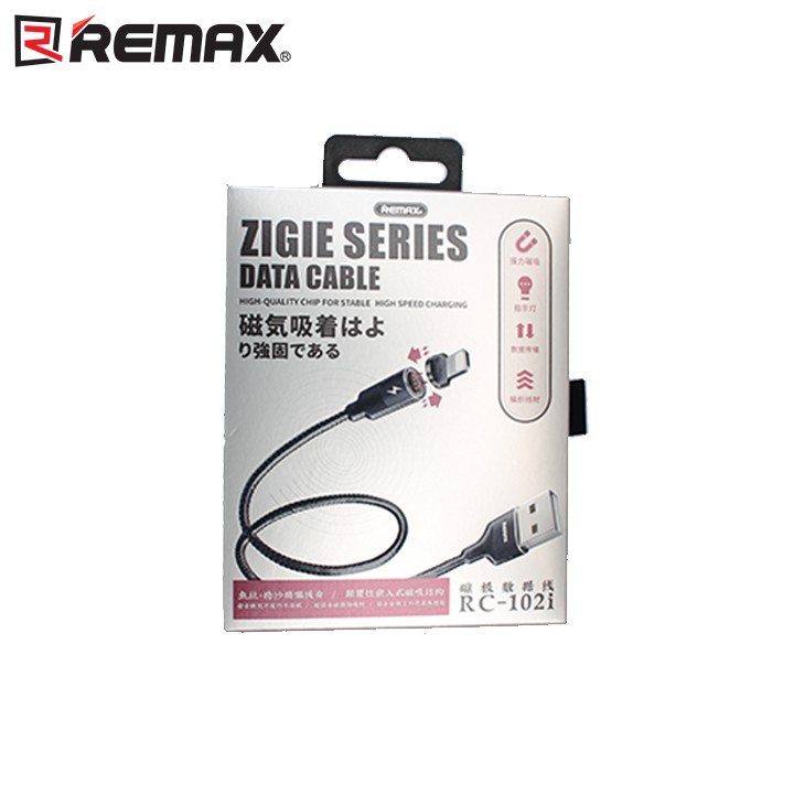 Cáp sạc nhanh Nam Châm cổng Lightning Remax Zigie Series 3.0A Data Rc-102i