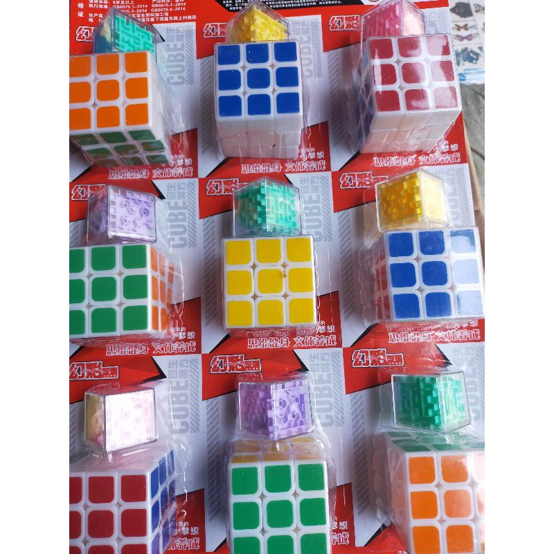 Sỉ vỉ 9 rubik  tặng như hình