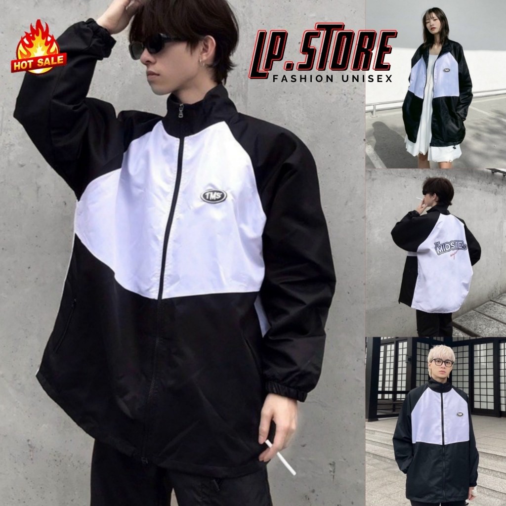 Áo Khoác Dù Nam Nữ Unisex-Áo Khoác Bomber MIDSIDE Phối Màu Siêu Hot(có form rộng)-LP.STORE