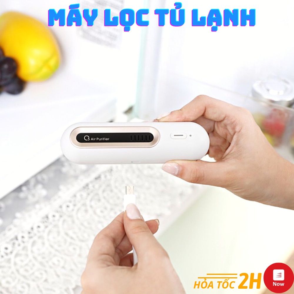 Máy Khử Mùi Tủ Lạnh, Tủ Giày, Tủ Quần Áo, Máy Lọc Không Khí Mini Diệt Khuẩn Tủ Lạnh Tích Hợp Công Nghệ Ozone Cho Mọi Nhà