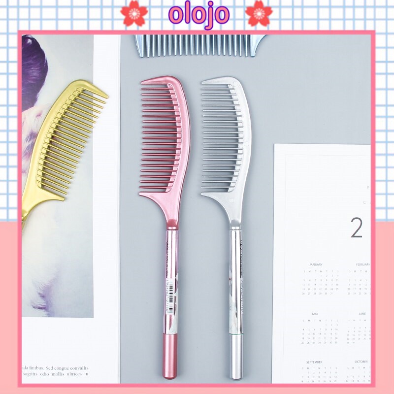 ⚜️1 bút Gel mực đen hình lược hoạt hình sáng tạo