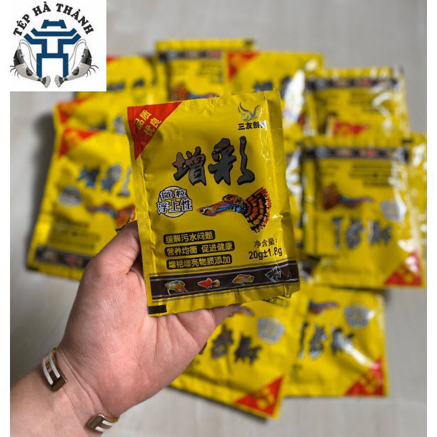 QA Thức Ăn Cá Bảy Màu - Thức Ăn Gíup hỗ trợ tăng Màu - Cám Cá Gía phải chăng 12 16