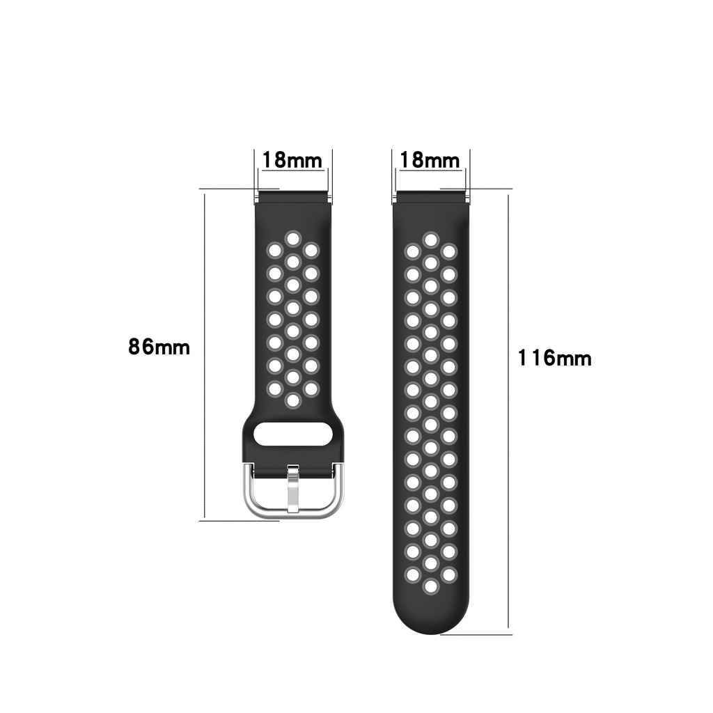 Dây Đeo Silicon 18mm Cho Đồng Hồ Thông Minh Garmin Vivomove 3s Vivoactive 4s Garmin Active S
