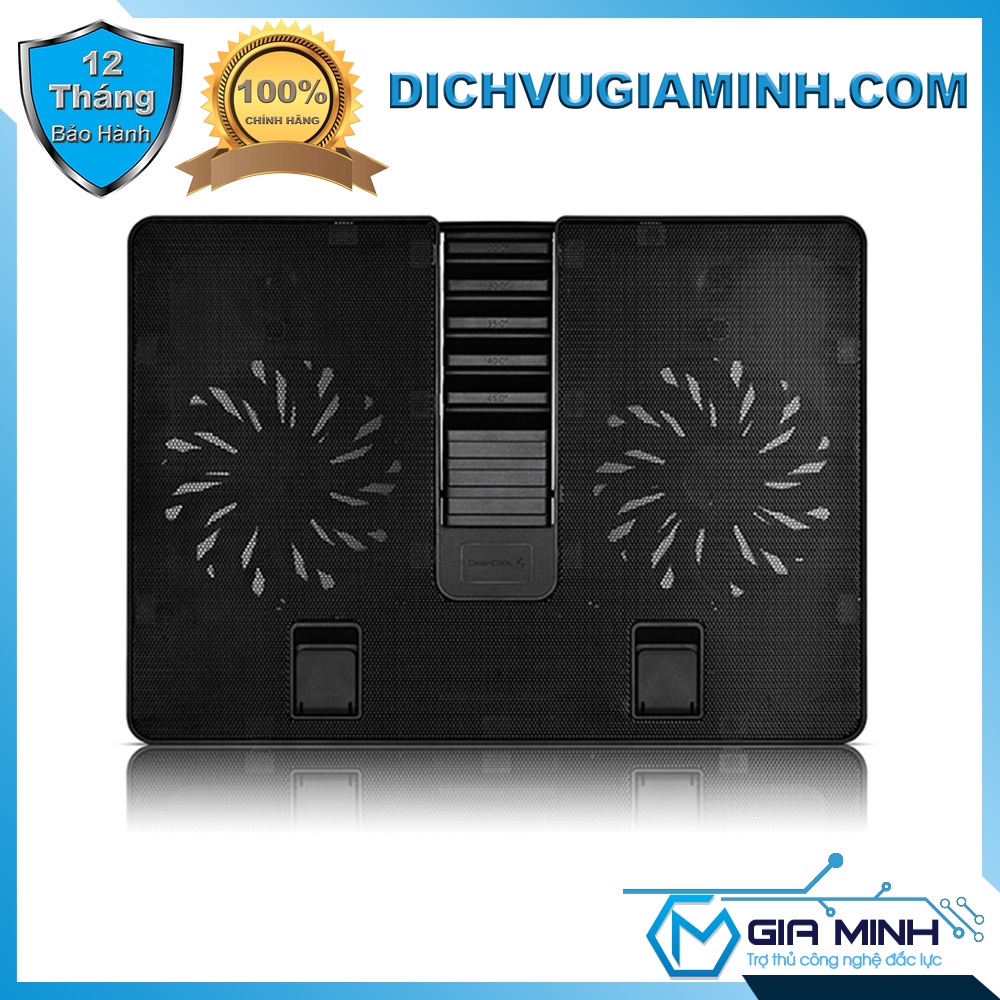 Đế tản nhiệt Laptop chính hãng Deepcool U PAL – 2 Fan 140mm