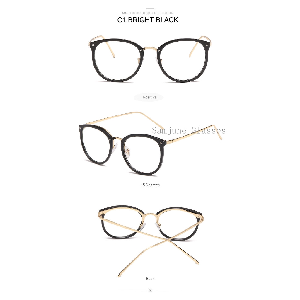 Mắt Kính Gọng Tròn SAMJUNE Thời Trang Retro Cho Nam Và Nữ