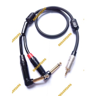 Dây tín hiệu jack 3.5mm-2 jack 6mm