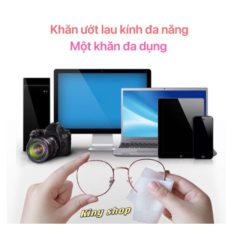 ***KHĂN GIẤY ƯỚT LAU KÍNH ĐA NĂNG [combo 10 gói]***