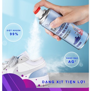 Chai xịt khử mùi giày dép nano bạc khử mùi , giày thể thao nam nữ