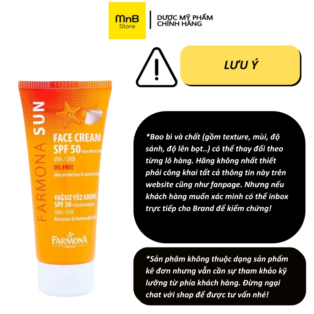 Kem chống nắng Farmona Sun Face Cream SPF 50+ 50ml