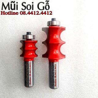 Mũi phay,mũi soi 2 răng chỉ 6mm-12mm Favi