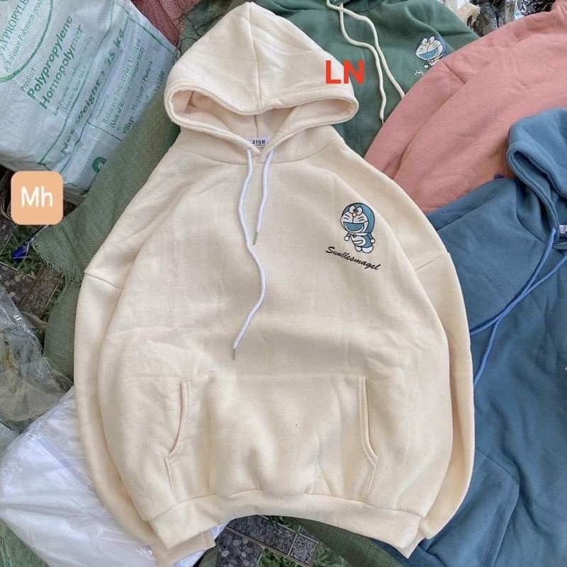 Áo hoodie mèo xanh LN11