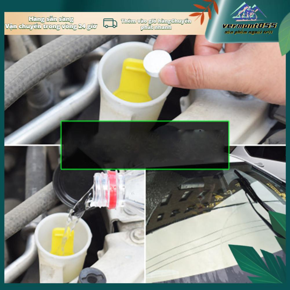 10 Viên Sủi Bọt Vệ Sinh Kính Chắn Gió Xe Hơi