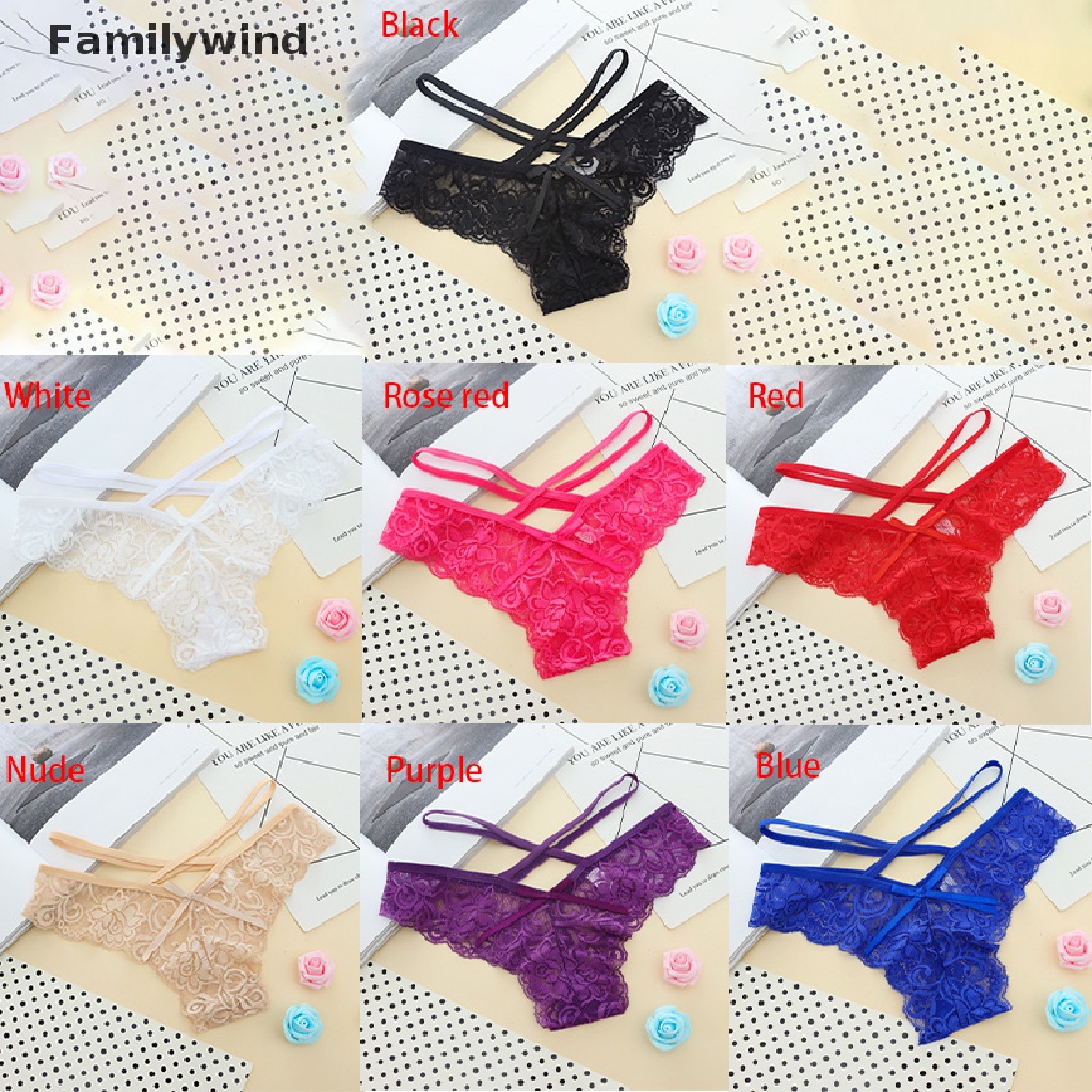 Familywind> Women Bandage Underwear Lingerie Panties G String Thong Briefs Lace Intimate well | BigBuy360 - bigbuy360.vn