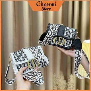 Túi đeo chéo thổ cẩm dáng hộp dây đeo chéo bản to