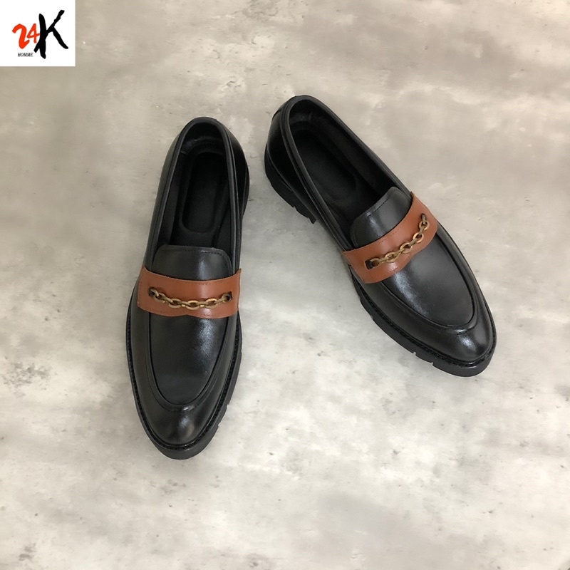 Giày lười nam, giày lười nam da bò, giày công sở nam, giày nam đế cao