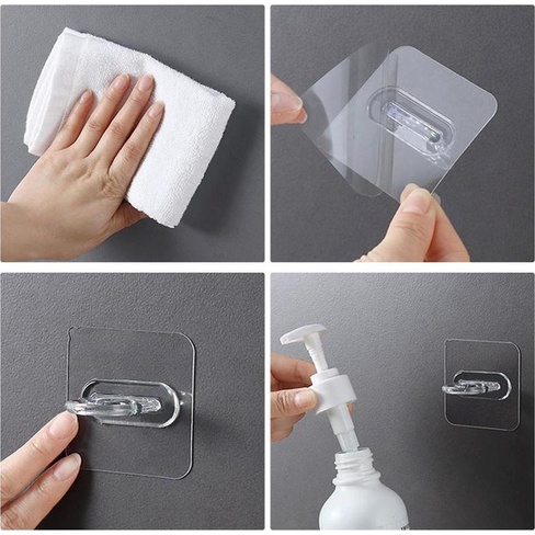 Móc tròn treo chai nước gắn tường trong suốt an toàn tiện dụng