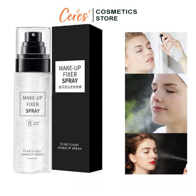 Xịt Khóa Trang Điểm Cồ Định Lớp Make Up - Khóa Nhũ Nền Star Flash Spray 8 Hours Wear 100ml | BigBuy360 - bigbuy360.vn