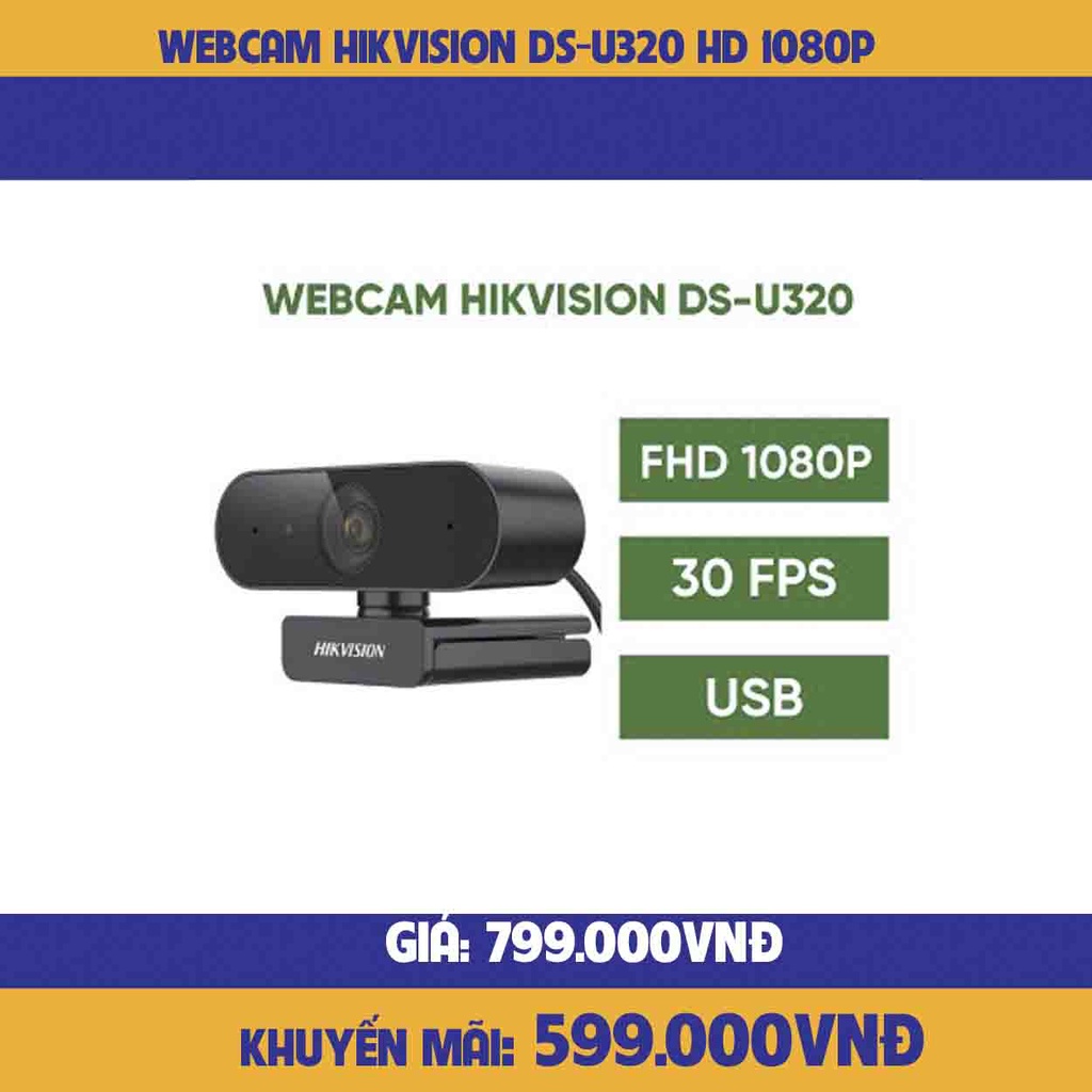 Webcam máy tính Hikvision U320 mới 100%