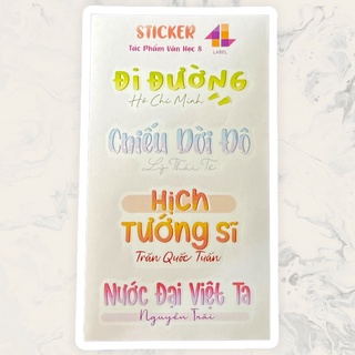 Sticker Văn Học 8 ( Cả Năm )