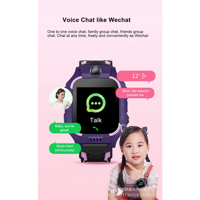 Đồng Hồ Thông Minh tiếng việt Z6 Chống Thấm Nước SOS + LBS Cho Trẻ Em