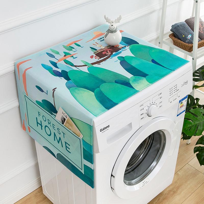 Tấm Vải Che Phủ Máy Giặt / Tủ Lạnh Hai Cửa Chống Bụi Thông Dụng