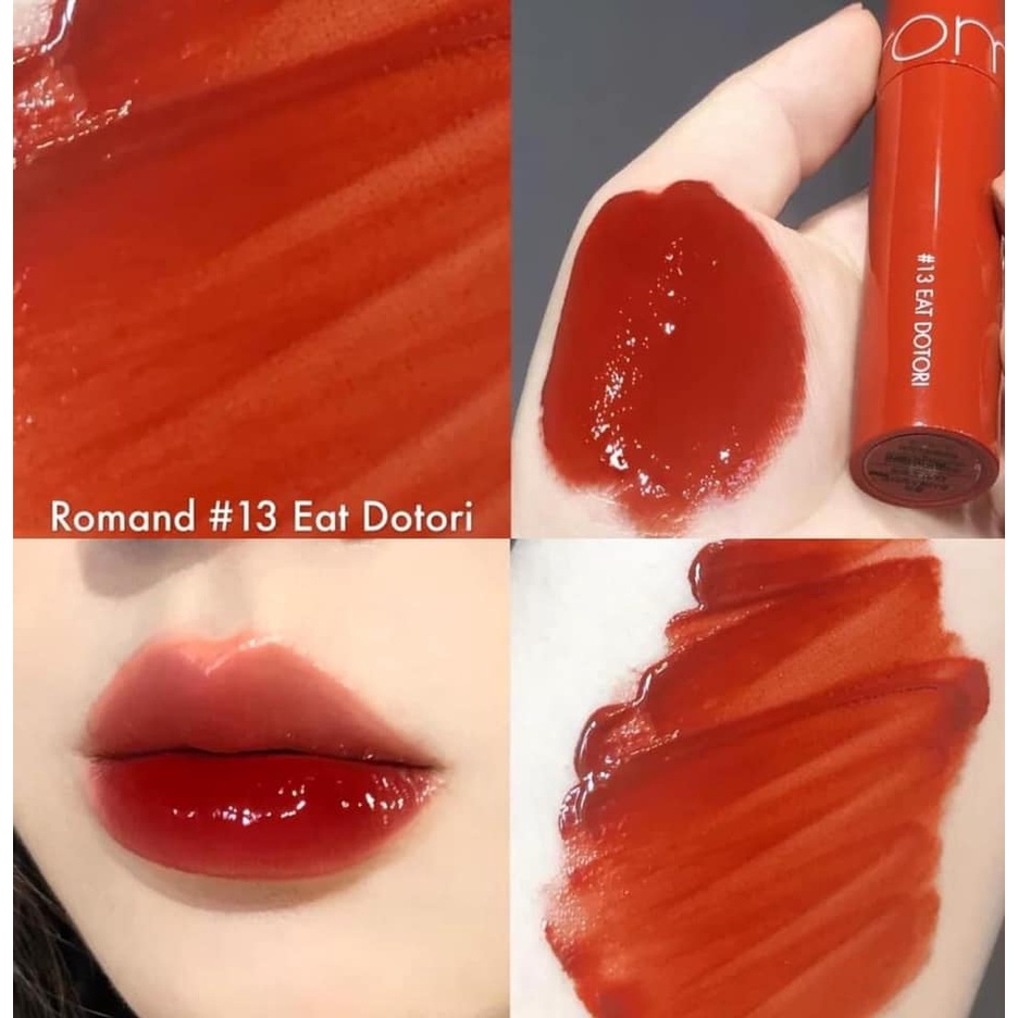 son romand bóng màu 13 đỏ nâu ánh cam (Romand Juicy Lasting Tint 13) | BigBuy360 - bigbuy360.vn