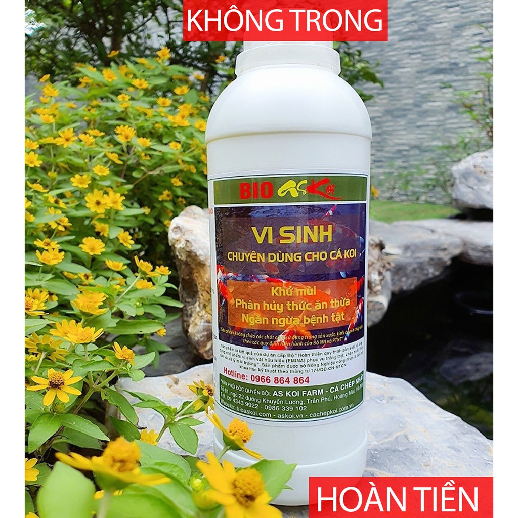 Tặng 55k BIO ASKOI nhiều hơn - 1000ml - Vi sinh bể cá hồ cá cảnh, thủy sinh, hồ cá Koi - Công nghệ Nhật Bản