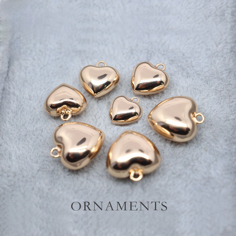 Mặt Dây Chuyền Mạ Vàng 14k Hình Trái Tim Đáng Yêu