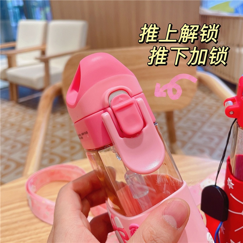 Bình Uống Nước Hình Người Nhện Có Ống Hút Cho Bé