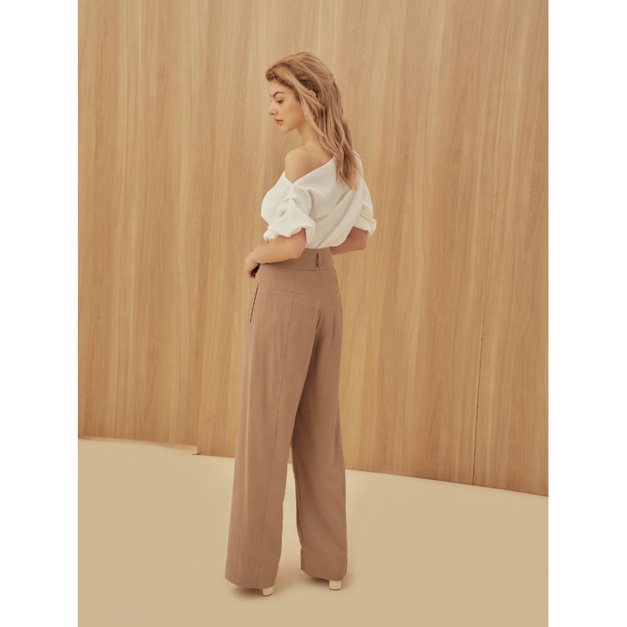 [Mã WABRCCS1 giảm 10% đơn 99K] COCO SIN - Quần Ống Rộng Caramel Phối Khoen | BigBuy360 - bigbuy360.vn