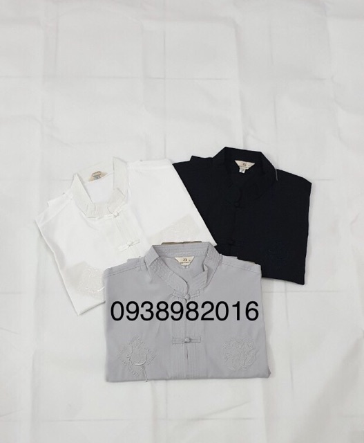 Set quần áo thêu rồng phượng nam trung niên (cộc và dài tay) có bán dời quần áo | BigBuy360 - bigbuy360.vn