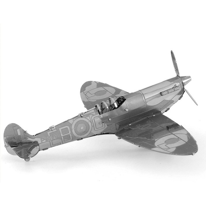 Mô hình 3D Máy bay Tiêm kích Supermarine Spitfire 1943 - Mô hình Metal lắp ghép kim loại 3D