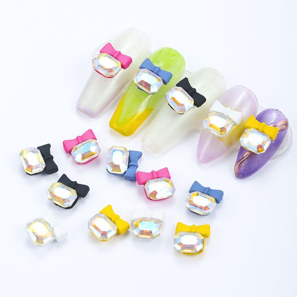 Phụ Kiện Mặt Dây Kim Loại Hình Nơ 3D Trang Trí Móng Nghệ Thuật