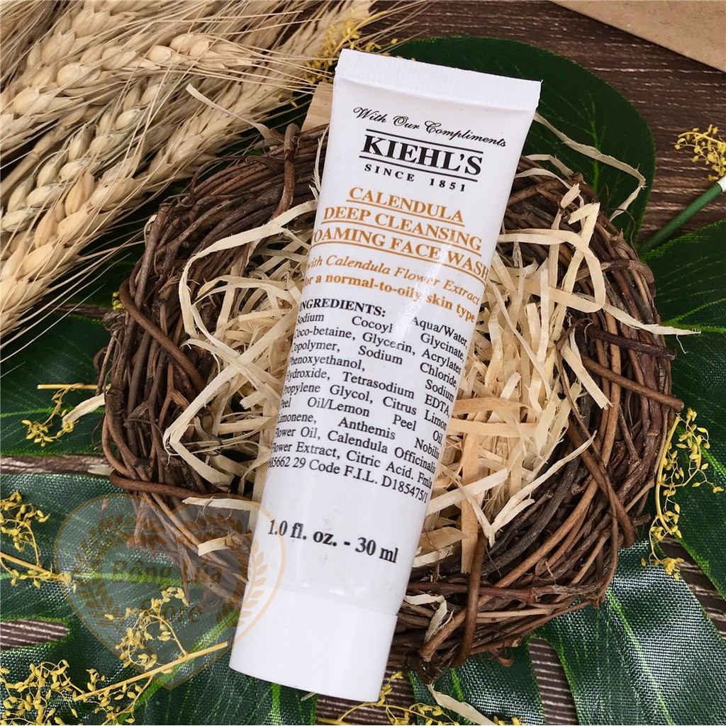 Sữa Rửa Mặt Hoa Cúc Lành Tính Kiehl's / Kiehls Calendula Deep Cleansing Foaming Face Wash 30ml