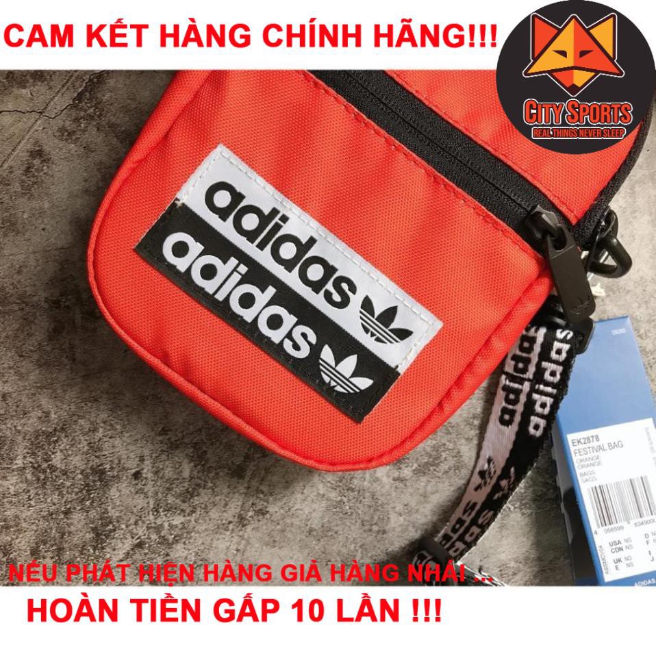 [Free Ship] Chính Hãng Túi Chéo Adidas Festival Bag Active Orange đeo là mê [CAm kết chính hãng fake 1 đền 10]