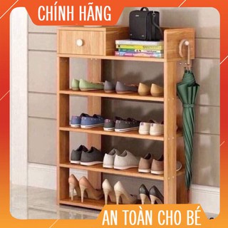 [FreeShip - CHỈ HÔM NAY] Kệ Giầy Gỗ 5 tầng có ngăn kéo (Siêu rẻ)  [FreeShip – HÀNG CHÍNH HÃNG]