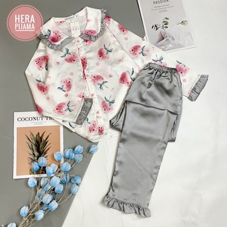 Pijama Nữ, Đồ Bộ Ngủ Lụa Cao Cấp Tiểu Thư Sang Chảnh FREESIZE - Hera Pijama