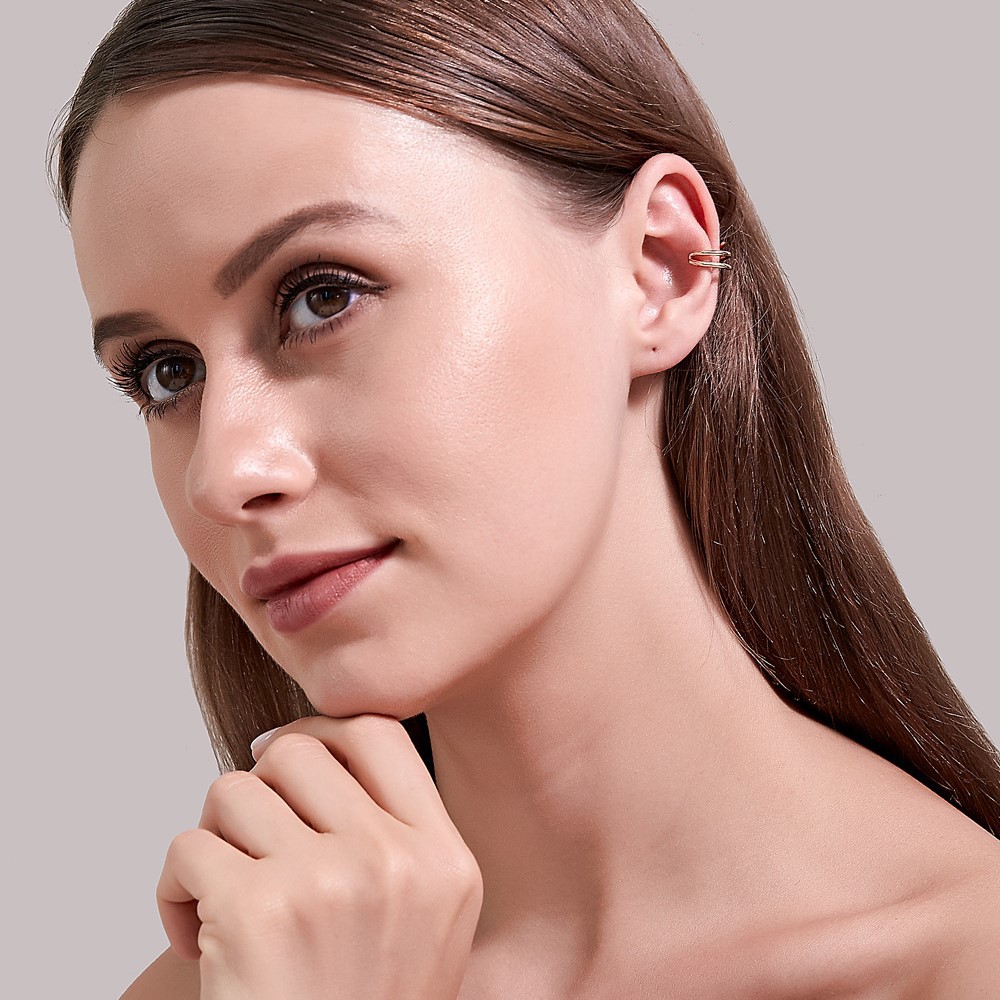 Bông Tai Hình Chữ U Kiểu Dáng Đơn Giản