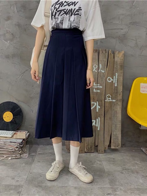 Chân váy xếp ly dáng dài, chất đep,không nhăn  , xoè ulzzang ( ảnh thật cuối) | BigBuy360 - bigbuy360.vn