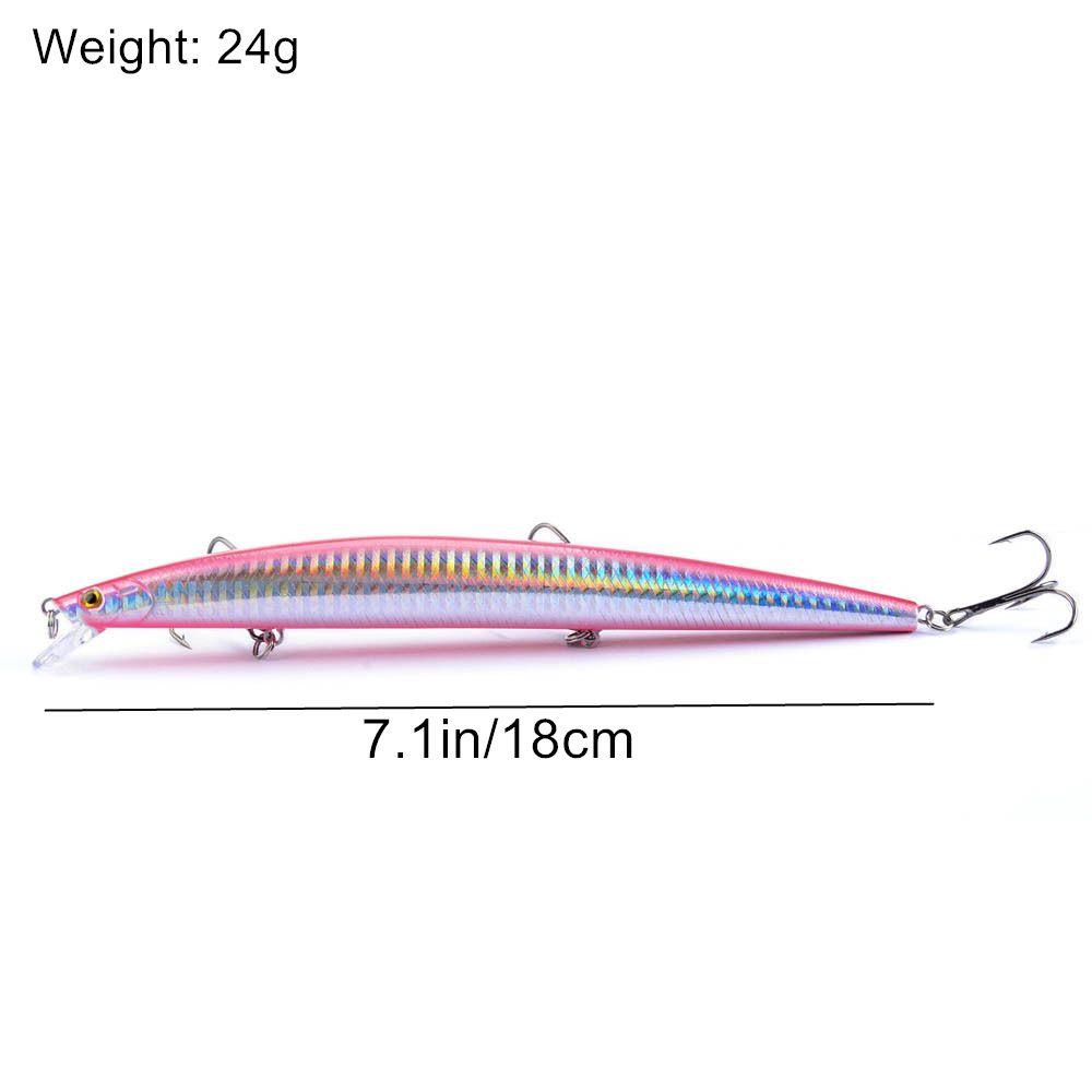 MUVAKO Mồi Câu Cá Giả Kích Thước 18cm / 24g Chất Lượng Cao