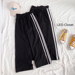 [Hàng sẵn] Quần suông 2 sọc chất umi hàn