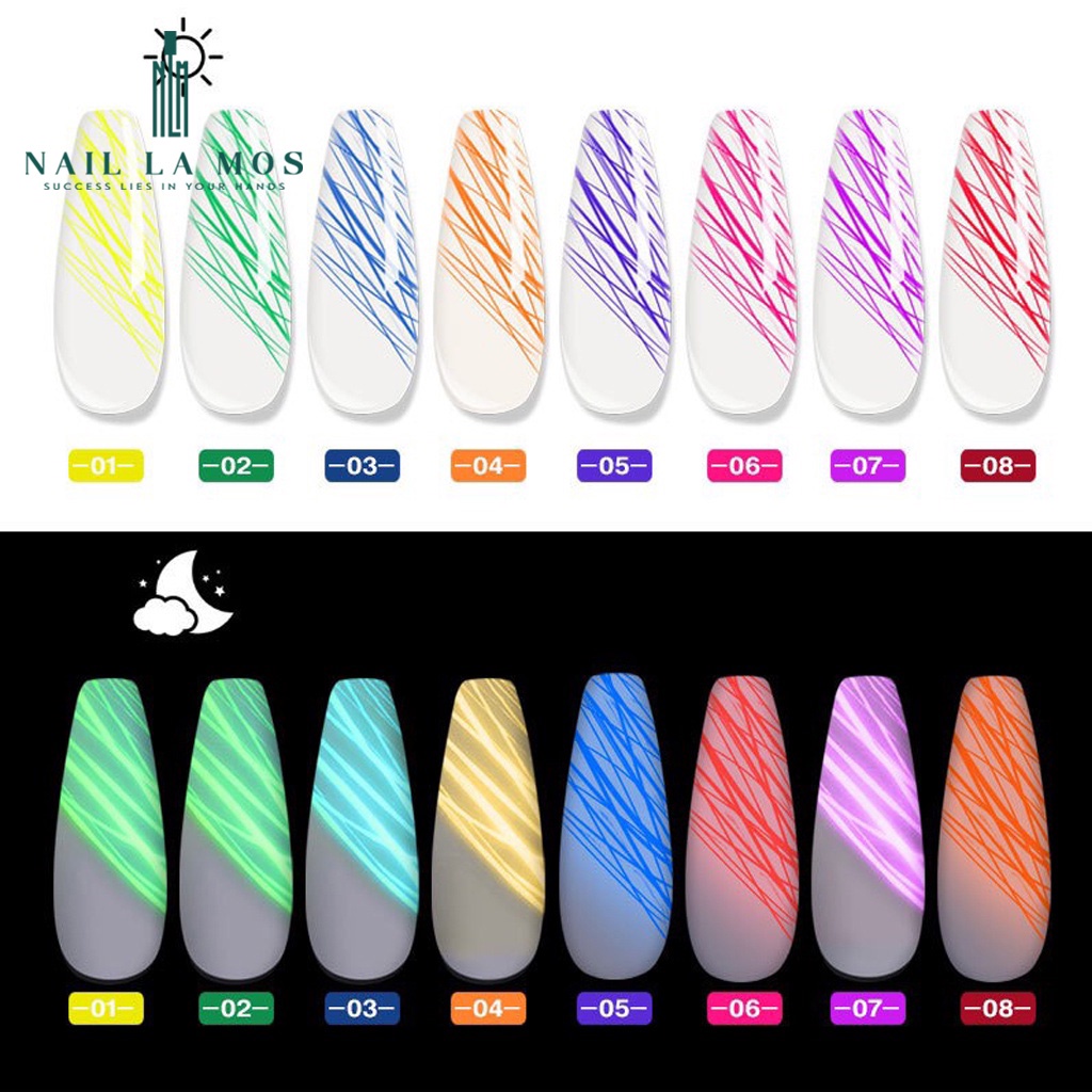 Gel nhện dạ quang Misscheering chính hãng - gel dạ quang kéo sợi rất dai tạo hiệu ứng phát sáng thu hút (lẻ 1 hũ)